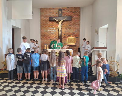Błogosławieństwo dzieci na nowy rok szkolny.